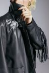 Thumbnail View 3: Arden Vegan Leather Fringe Jacket