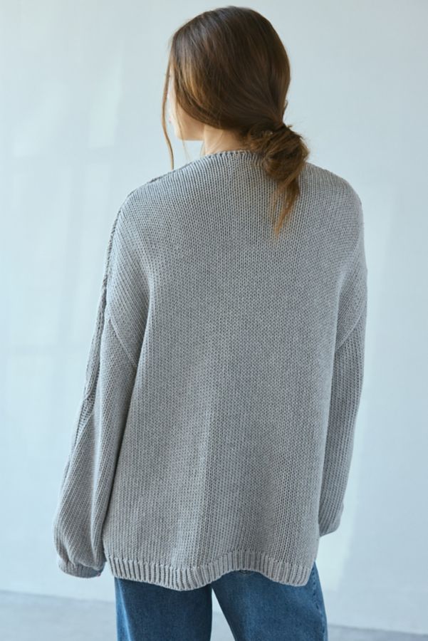 Slide View: 3: BDG Skylar Oversized Cable Knit Cardigan