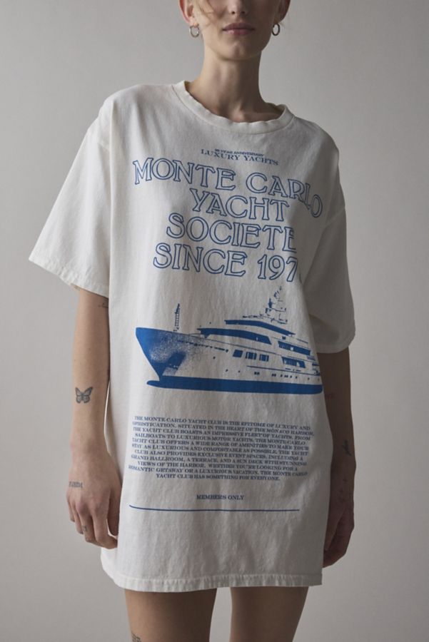 Slide View: 2: Monte Carlo Yacht Graphic T-Shirt Dress