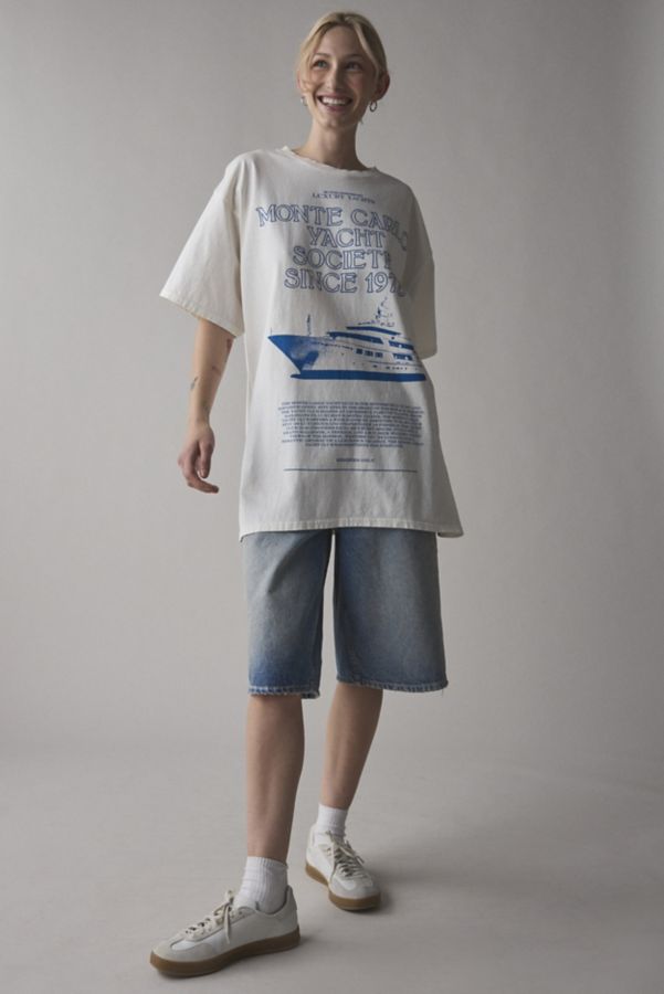 Slide View: 1: Monte Carlo Yacht Graphic T-Shirt Dress