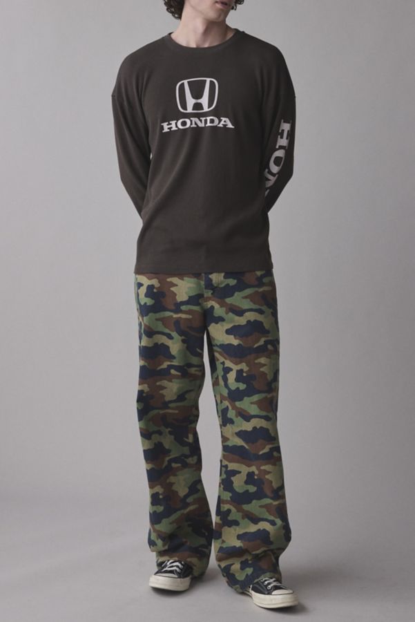 Slide View: 3: Honda Logo Graphic Thermal Long Sleeve Tee