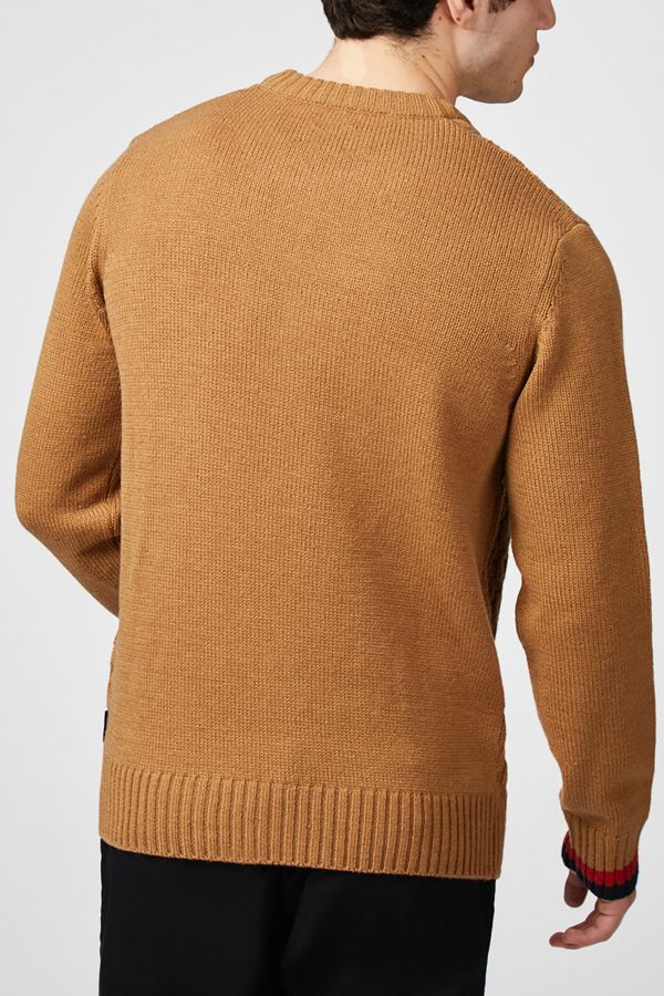 Slide View: 3: Ben Sherman Cable Textured Crew Sweater