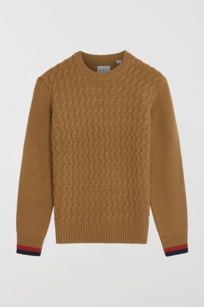 Ben Sherman Cable Textured Crew Sweater