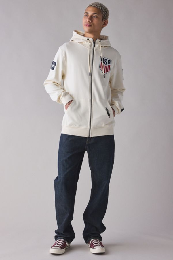 Slide View: 3: Pro Standard US Soccer Full Zip Hoodie Sweatshirt