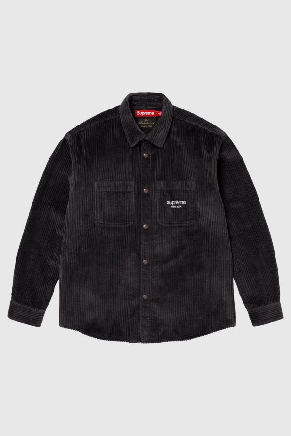 Slide View: 1: Supreme Wide Wale Corduroy Snap Shirt