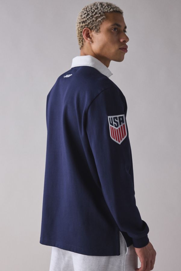 Slide View: 2: Pro Standard US Soccer Long Sleeve Polo Shirt