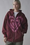 Thumbnail View 1: Project Social T Drippy Heart Graphic Zip Hoodie Sweatshirt