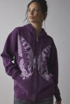 Thumbnail View 1: Project Social T Butterfly Graphic Zip-Up Hoodie Sweatshirt