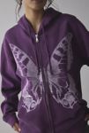 Thumbnail View 2: Project Social T Butterfly Graphic Zip-Up Hoodie Sweatshirt