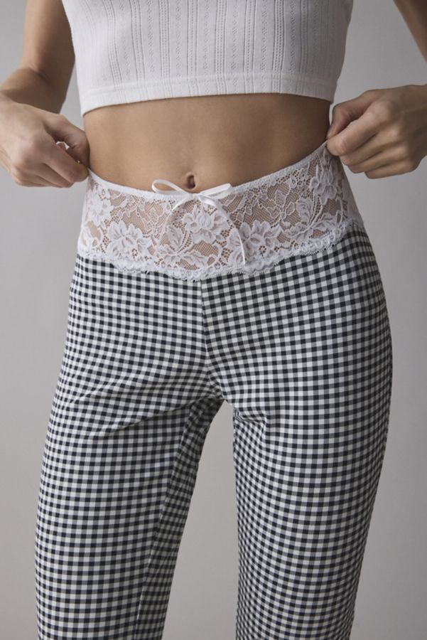 Slide View: 4: Lioness On Pointe Black Check Flare Pant