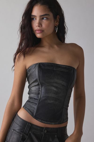 Haut Corset en Similicuir Ash Jaded London