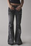 Thumbnail View 3: Jaded London Washed Black Drift Flare Jean