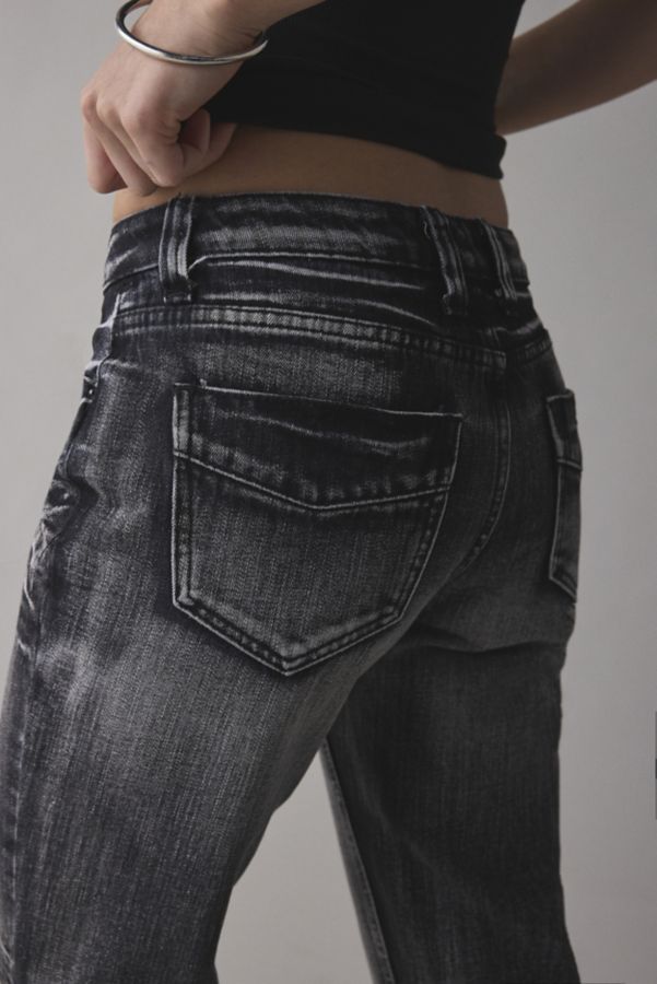 Slide View: 4: Jaded London Washed Black Drift Flare Jean