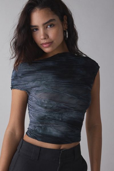 Jaded London Reign Asymmetric One-Shoulder Crop Top