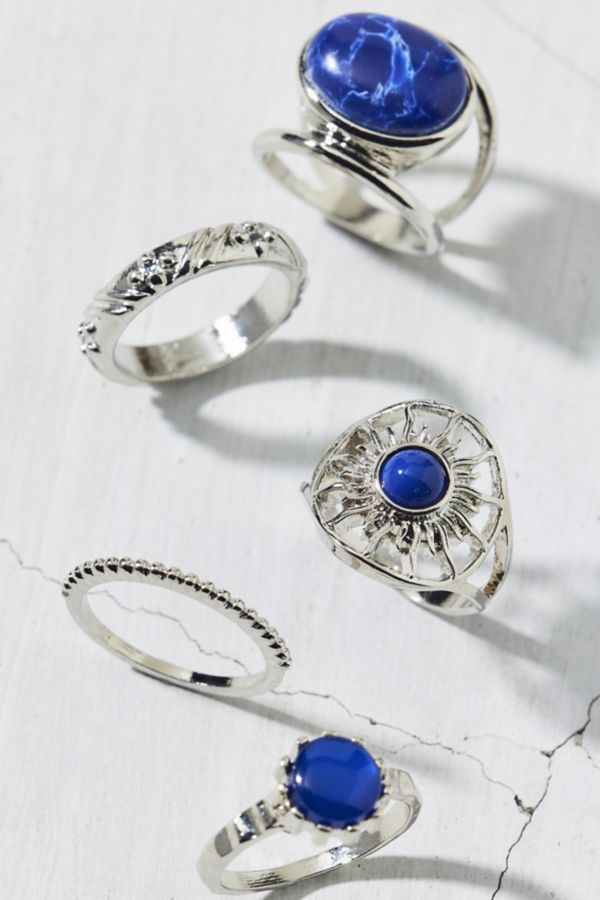 Slide View: 2: Sol Stone Ring Set