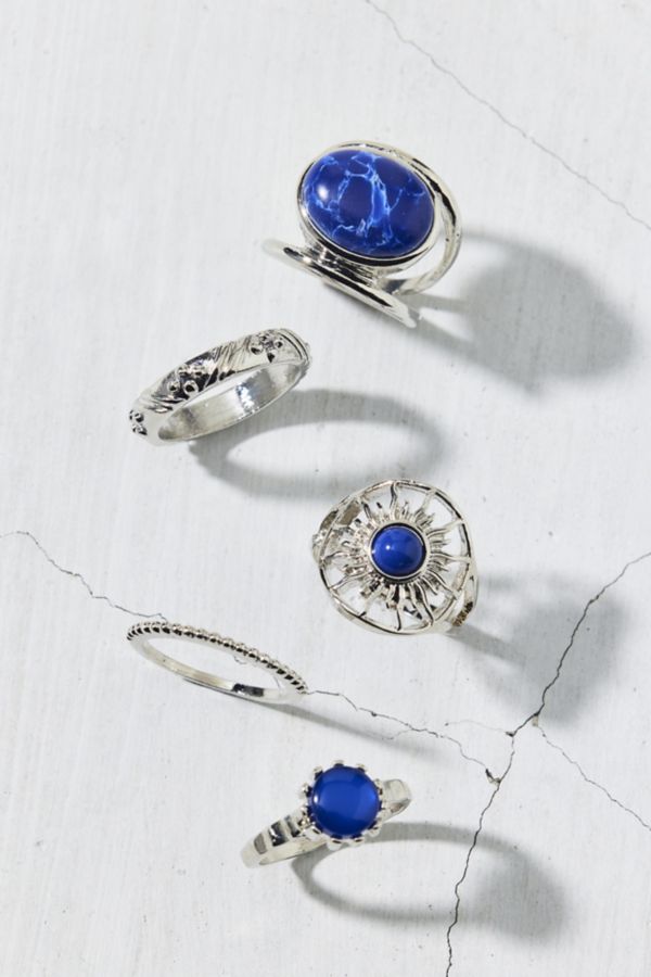 Slide View: 1: Sol Stone Ring Set