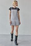 Thumbnail View 2: Another Girl Tailored Pinstripe Pleated-Hem Mini Dress