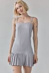 Thumbnail View 1: Another Girl Tailored Pinstripe Pleated-Hem Mini Dress