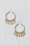 Thumbnail View 2: Cleo Metal Fringe Hoop Earring