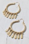 Thumbnail View 3: Cleo Metal Fringe Hoop Earring