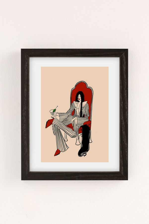 Slide View: 2: Juliana Kokolari queen of hearts III Art Print