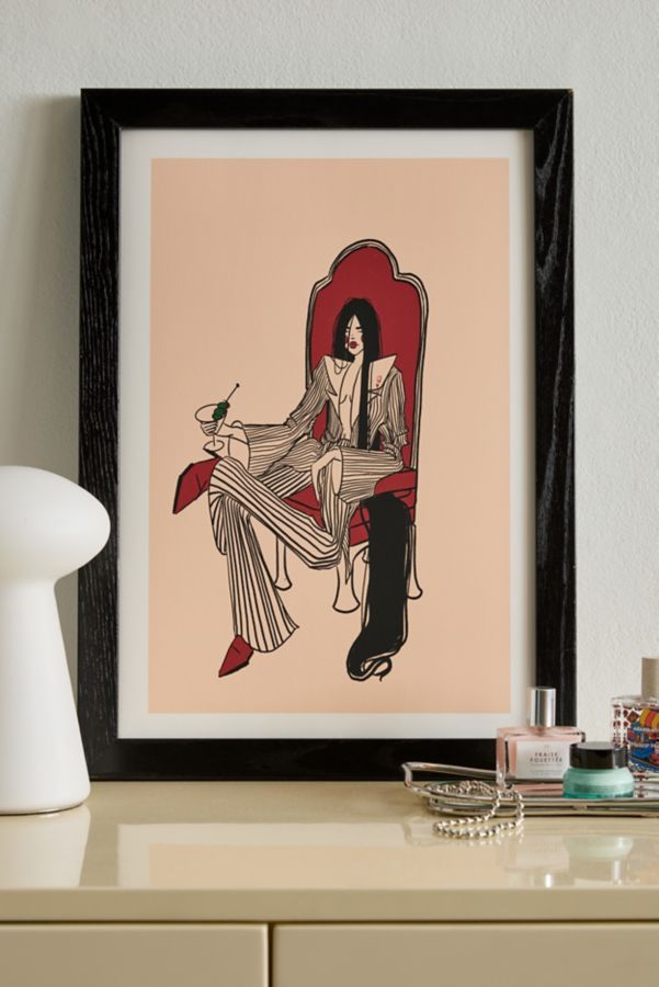 Slide View: 1: Juliana Kokolari queen of hearts III Art Print