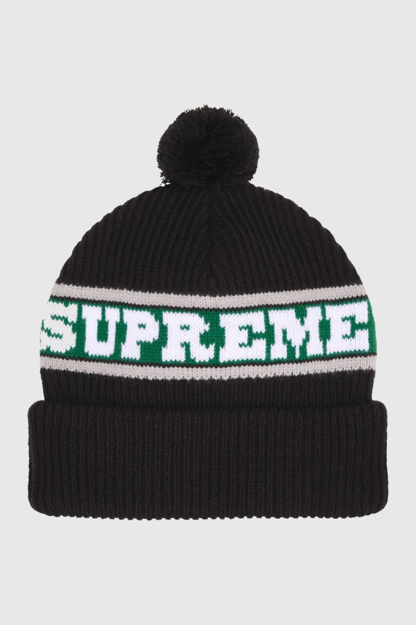 Slide View: 1: Supreme Big Stripe Beanie