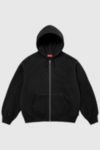 Thumbnail View 1: Supreme Pilled Zip-Up Hooded Sweatshirt