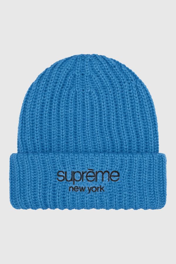 Slide View: 1: Supreme Classic Logo Chunky Ribbed Beanie