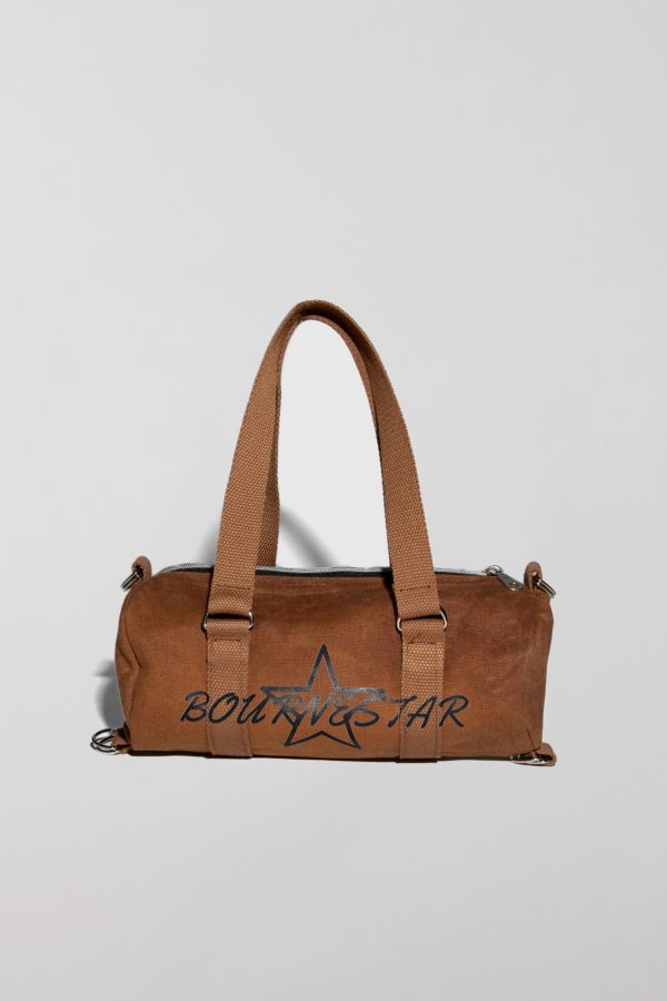 Slide View: 2: Bournestar Mini Waxed Canvas Duffle Bag