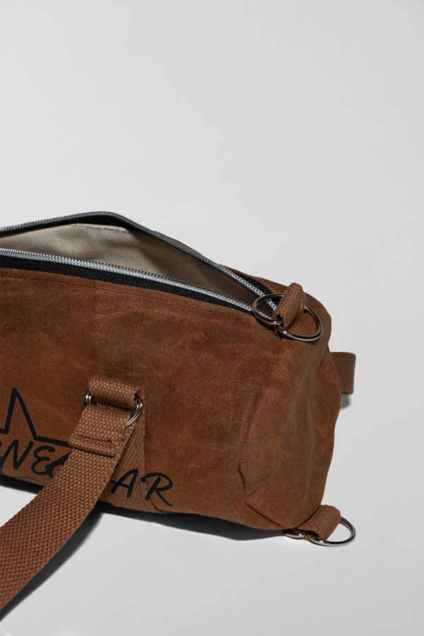 Slide View: 3: Bournestar Mini Waxed Canvas Duffle Bag