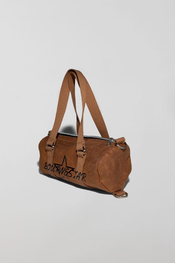 Slide View: 4: Bournestar Mini Waxed Canvas Duffle Bag