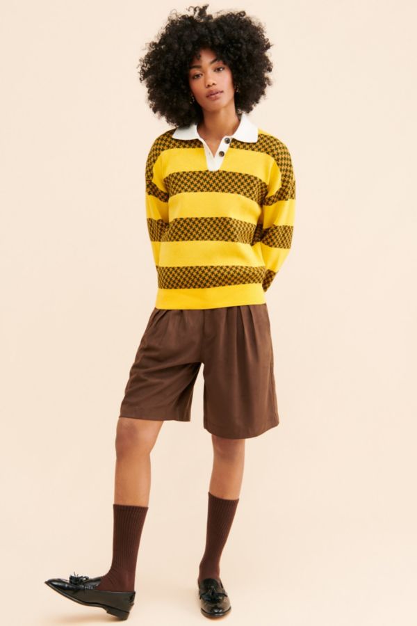 Slide View: 4: Obey Charlie Striped Sweater