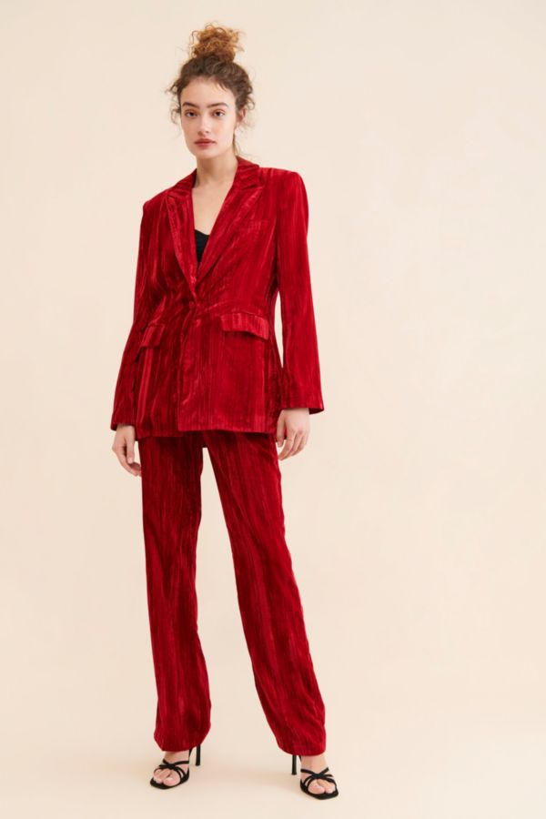 Slide View: 4: Steve Madden Imann Crushed Velvet Pants