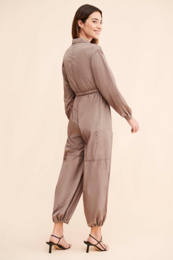 Slide View: 2: Rare London Long Sleeve Parachute Jumpsuit