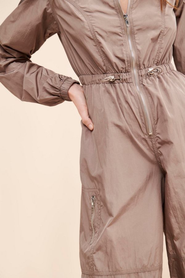 Slide View: 3: Rare London Long Sleeve Parachute Jumpsuit