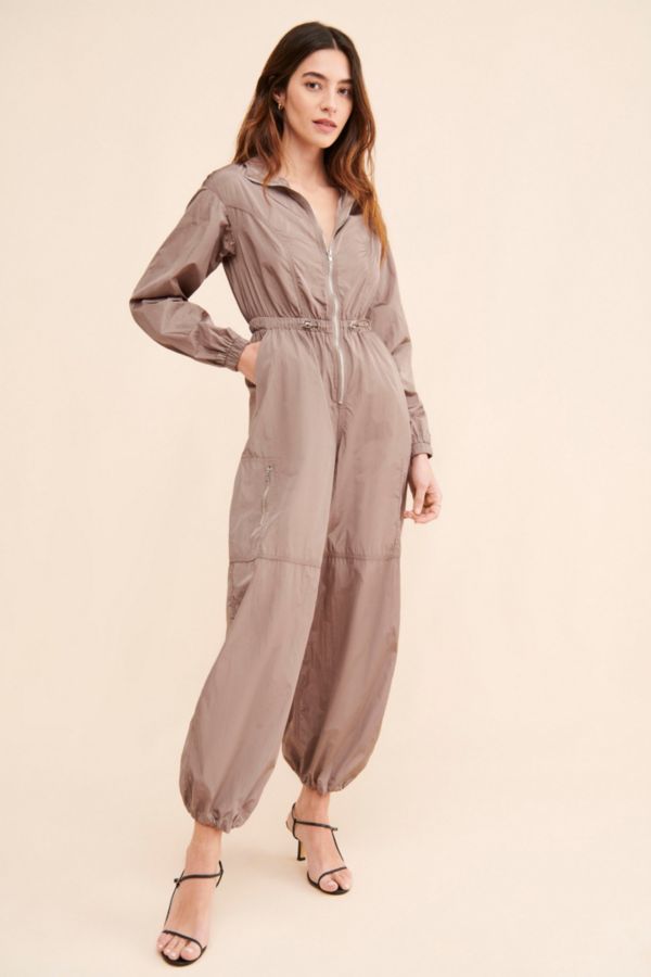 Slide View: 4: Rare London Long Sleeve Parachute Jumpsuit