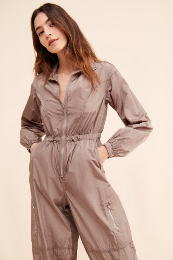 Slide View: 1: Rare London Long Sleeve Parachute Jumpsuit