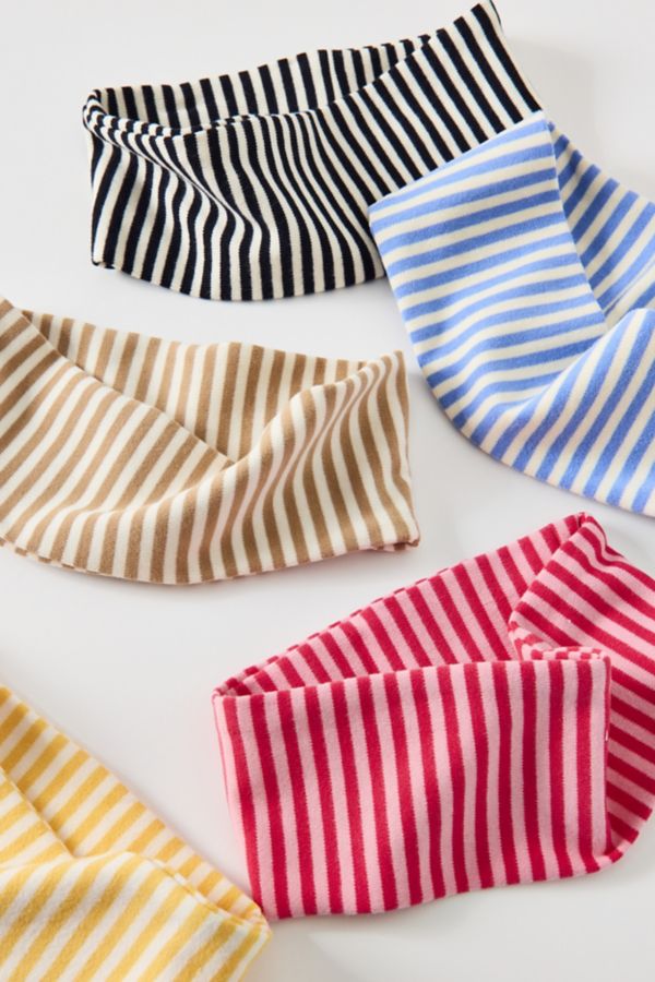 Slide View: 3: Evie Striped Headwrap Wide Headband