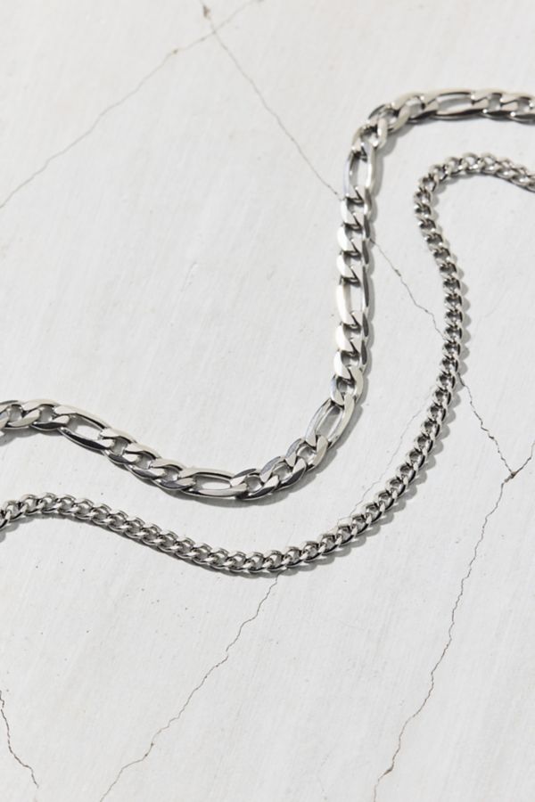 Slide View: 3: Stainless Steel Essential Chain Anklet Set