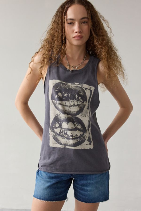 Slide View: 2: BDG Gabriette Photoreal Graphic Muscle Tank Top