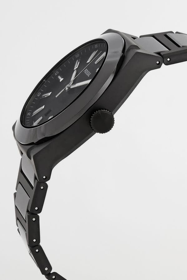 Slide View: 2: Fossil Everett Quartz Black Dial Watch