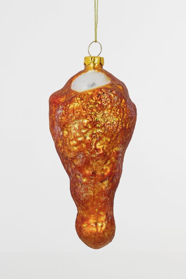 Slide View: 3: Buffalo Chicken Wing Glass Ornament