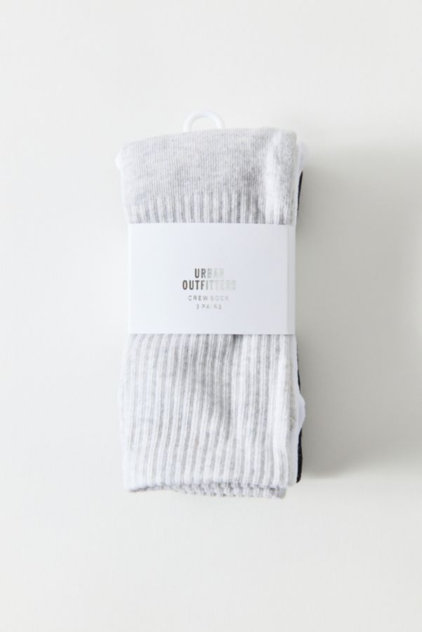 Slide View: 1: UO Crew Sock 3-Pack