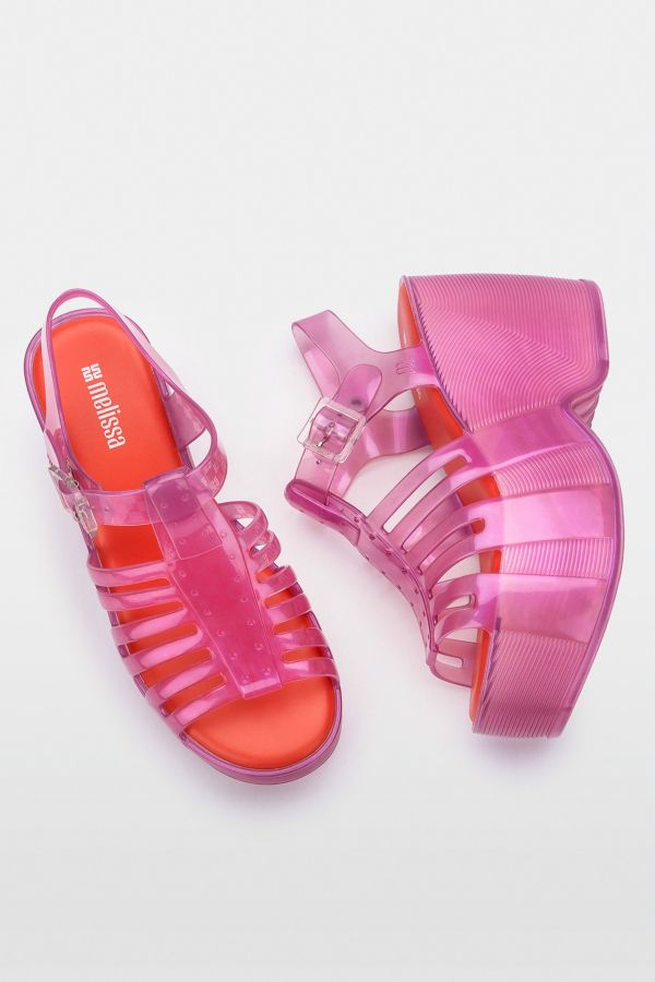 Slide View: 3: Melissa Station 79 Jelly Platform Sandal