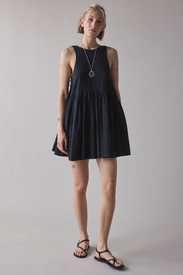 Slide View: 1: UO Lucia Trapeze Cotton Sleeveless Mini Dress