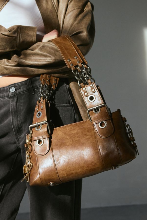 Slide View: 1: Silence + Noise Chain Strap Shoulder Bag