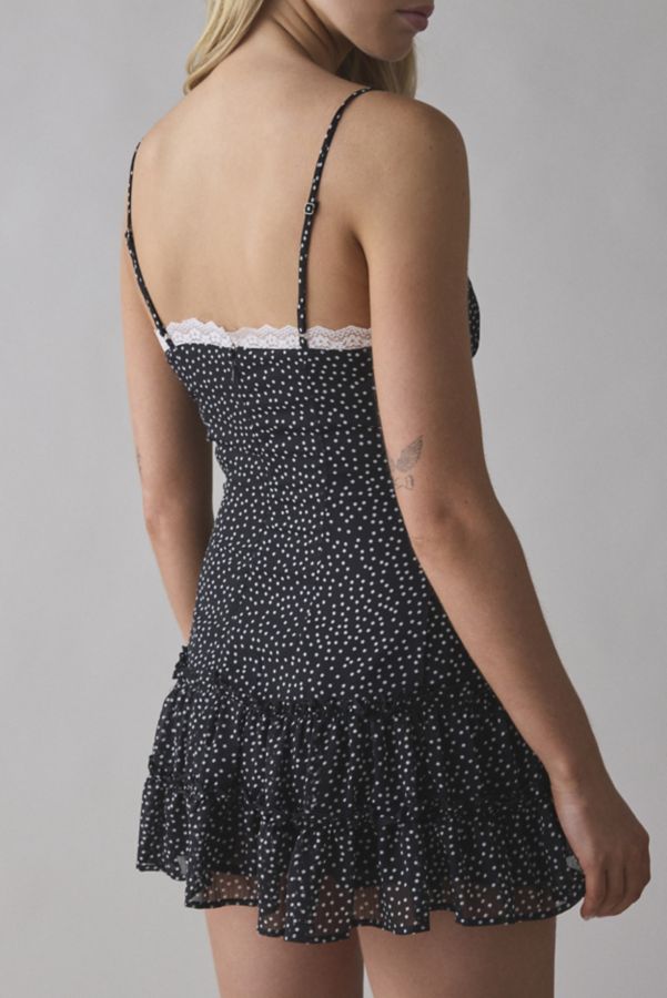 Slide View: 3: Lioness Yves Lace-Trim Cami Mini Dress