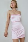 Thumbnail View 2: UO Vivien Corseted Strapless Satin Mini Dress