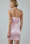 Thumbnail View 5: UO Vivien Corseted Strapless Satin Mini Dress